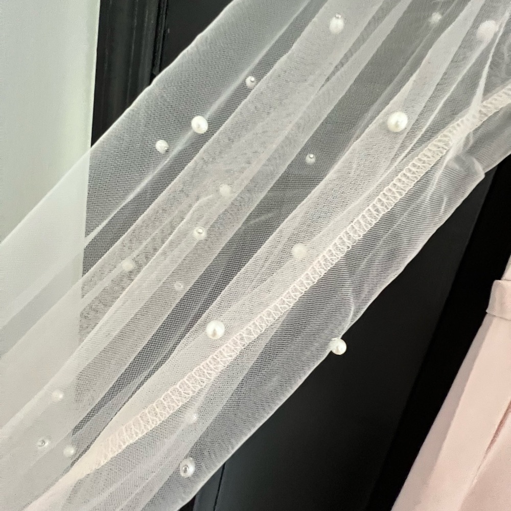 Elegant V Neck Dress & Party Dress with tulle/Pearl sleeves